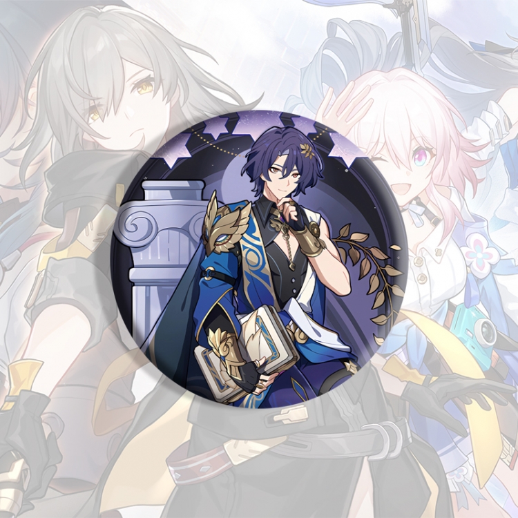 Honkai: Star Rail Anime tinplate brooch badge price for 5 pcs