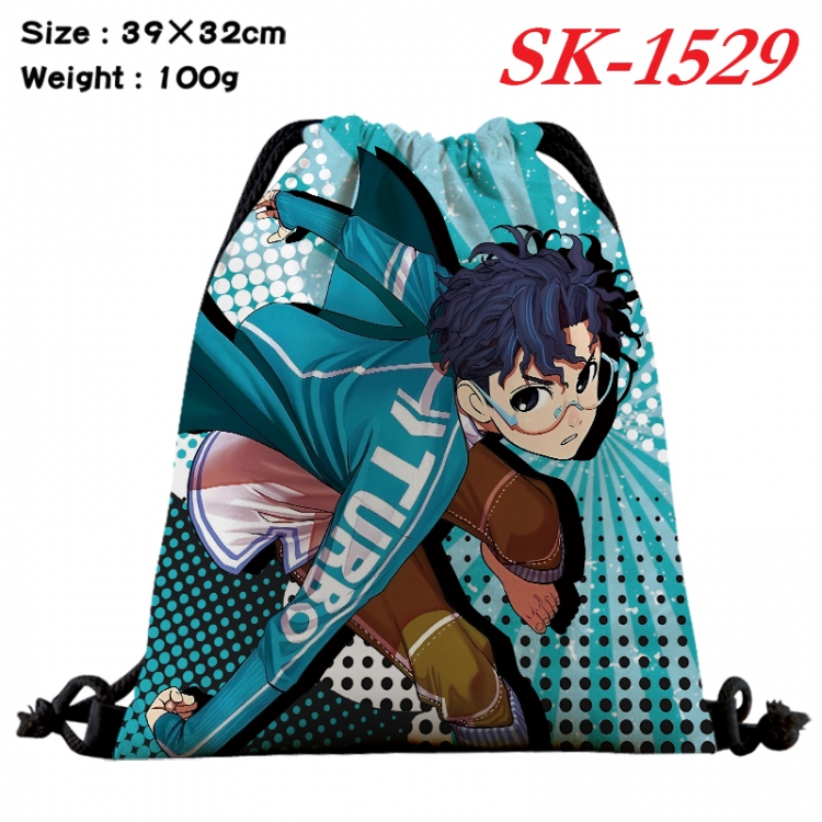 DAN DA DAN cartoon Waterproof Nylon Full Color Drawstring Pocket 39x32cm  SK-1529