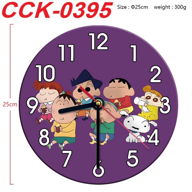 CrayonShin Anime peripheral printed full-color wall clock 25cm CCK-0395