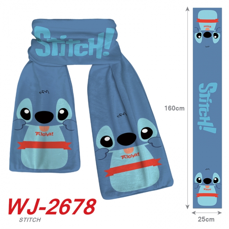 Lilo & Stitch Anime Plush Impression Scarf Neck 25x160cm