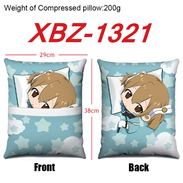 Sword Art Online Anime Square Crystal Velvet Pillow 29X38cm  XBZ-1321
