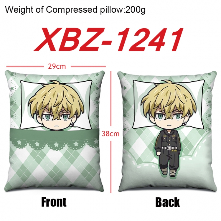 Tokyo Revengers Anime Square Crystal Velvet Pillow 29X38cm  XBZ-1241