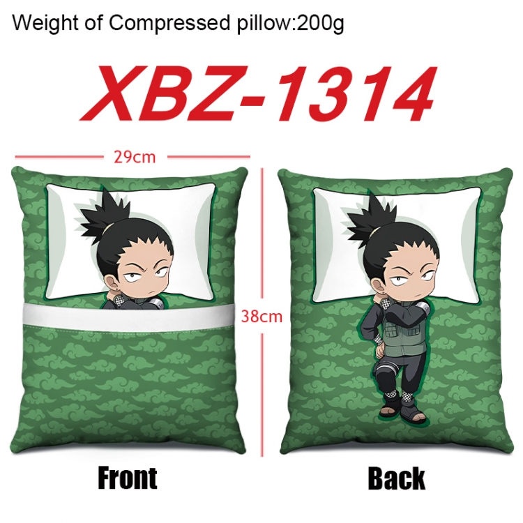 Naruto Anime Square Crystal Velvet Pillow 29X38cm  XBZ-1314