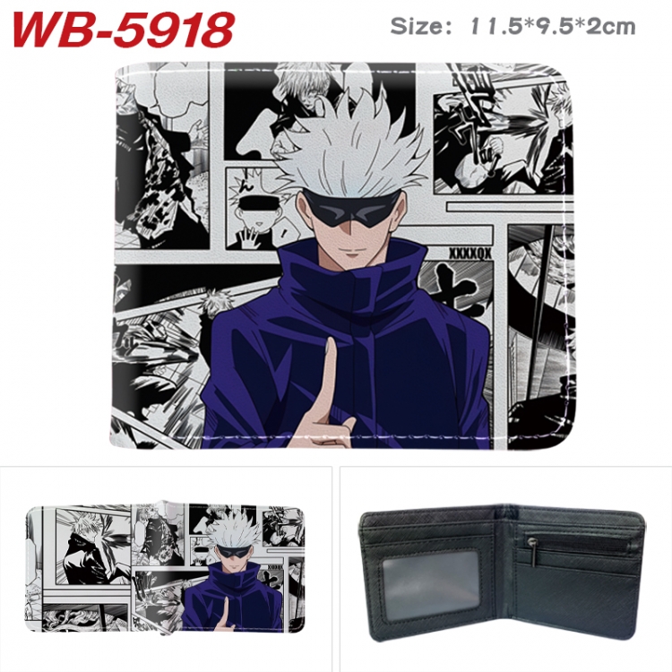 Jujutsu Kaisen Animation color PU leather half fold wallet 11.5X9X2CM WB-5918