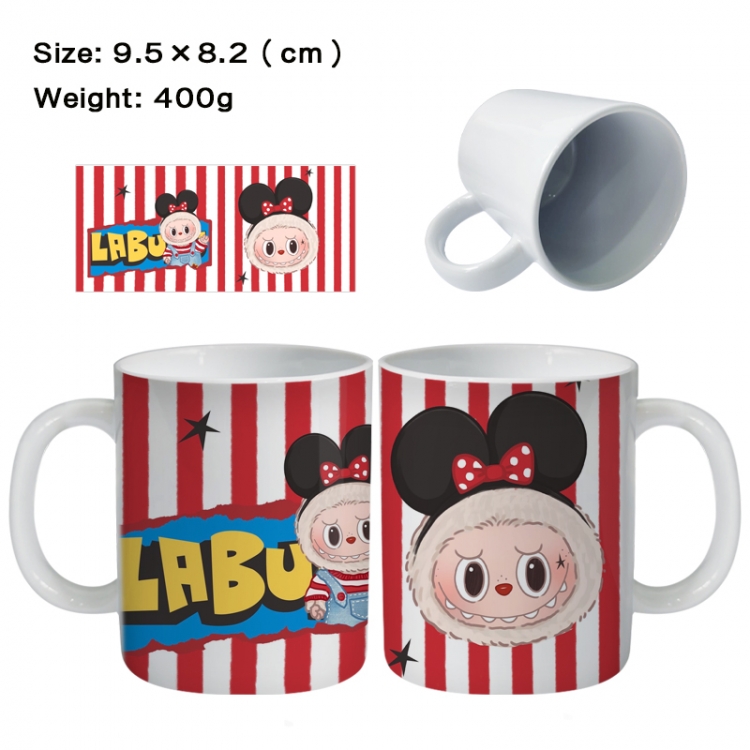 Labubu Anime peripheral ceramic cup tea cup drinking cup 9.5X8.2cm