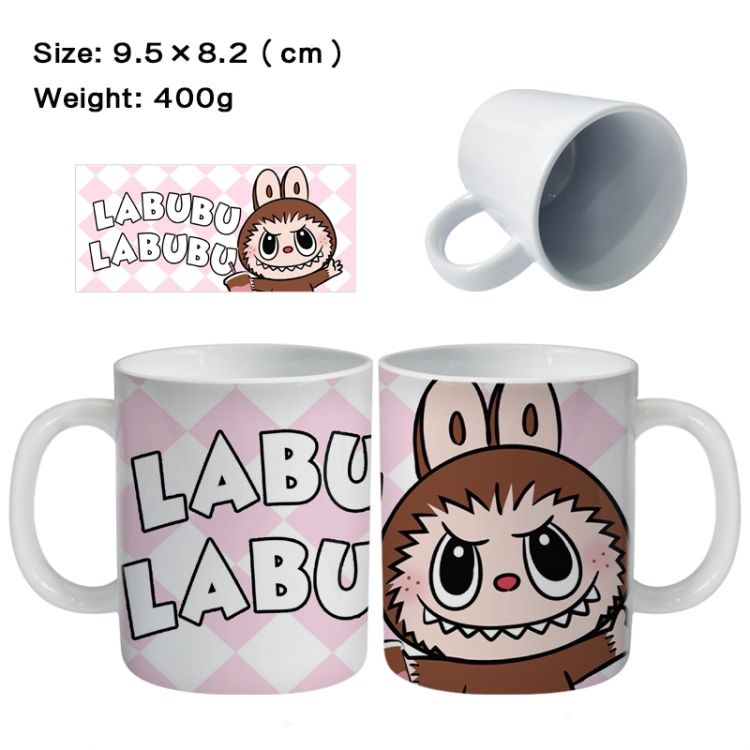 Labubu Anime peripheral ceramic cup tea cup drinking cup 9.5X8.2cm