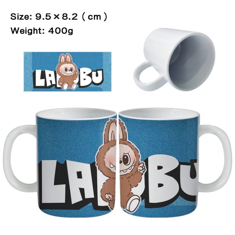 Labubu Anime peripheral ceramic cup tea cup drinking cup 9.5X8.2cm