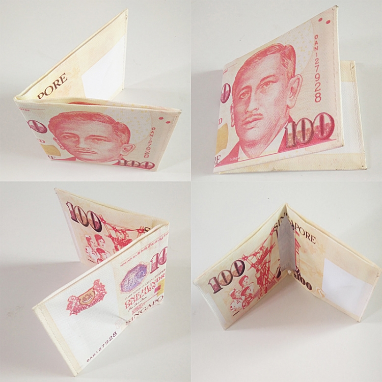 Creative Wallet Canvas thin card holder, short foreign currency wallet price for 10 XT007