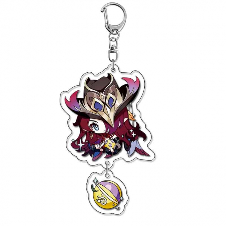 Genshin Impact Anime acrylic Pendant Key Chain  price for 5 pcs 17953