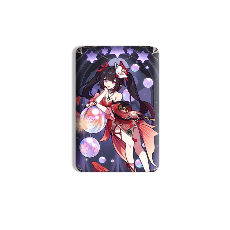 Honkai: Star Rail Anime square tinplate badge chest badge 4X6CM price for 5 pcs