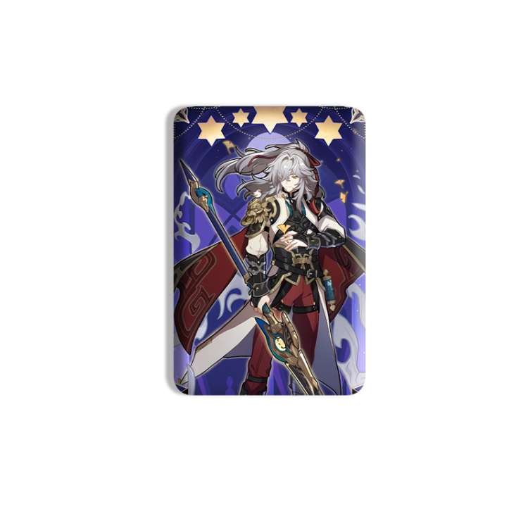 Honkai: Star Rail Anime square tinplate badge chest badge 4X6CM price for 5 pcs