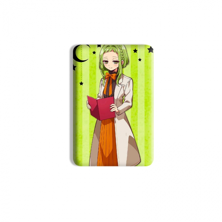 Toilet-bound Hanako-kun Anime square tinplate badge chest badge 4X6CM price for 5 pcs