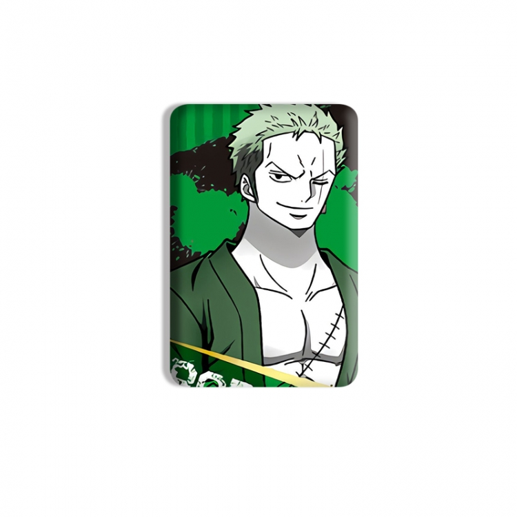 One Piece Anime square tinplate badge chest badge 4X6CM price for 5 pcs