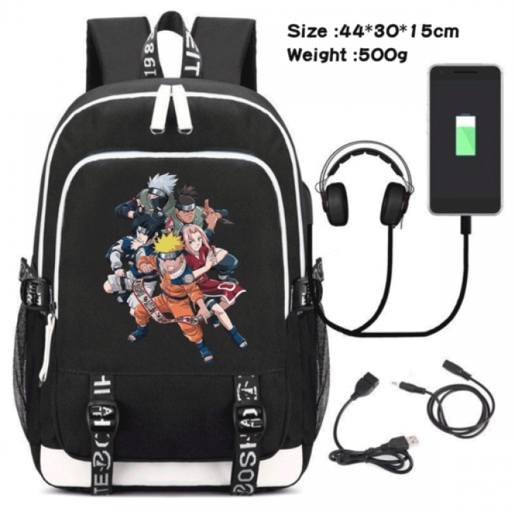 Naruto Game Canvas Backpack Waterproof School Bag 44X30X15CM 500G