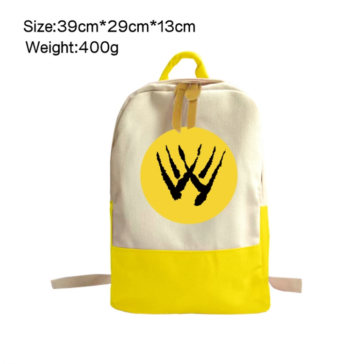 superhero Anime Surrounding Canvas Colorful Backpack 39x29x13cm