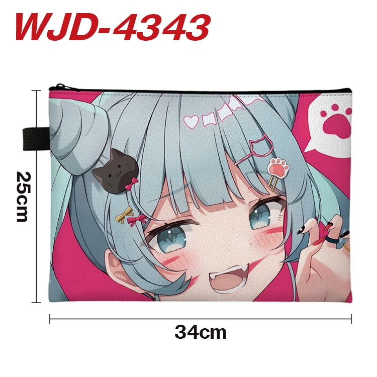 Hatsune Miku Anime Full Color A4 Document Bag 34x25cm WJD-4343