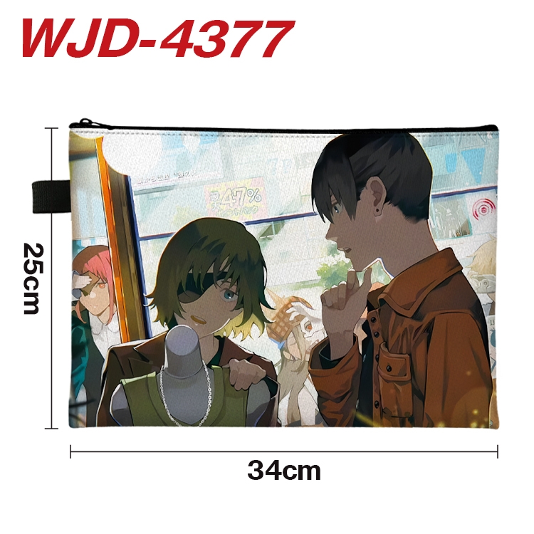 Chainsaw man Anime Full Color A4 Document Bag 34x25cm   WJD-4377