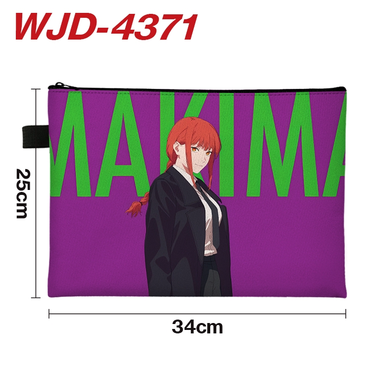 Chainsaw man Anime Full Color A4 Document Bag 34x25cm   WJD-4371