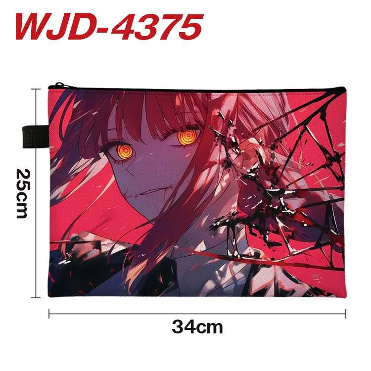 Chainsaw man Anime Full Color A4 Document Bag 34x25cm   WJD-4375