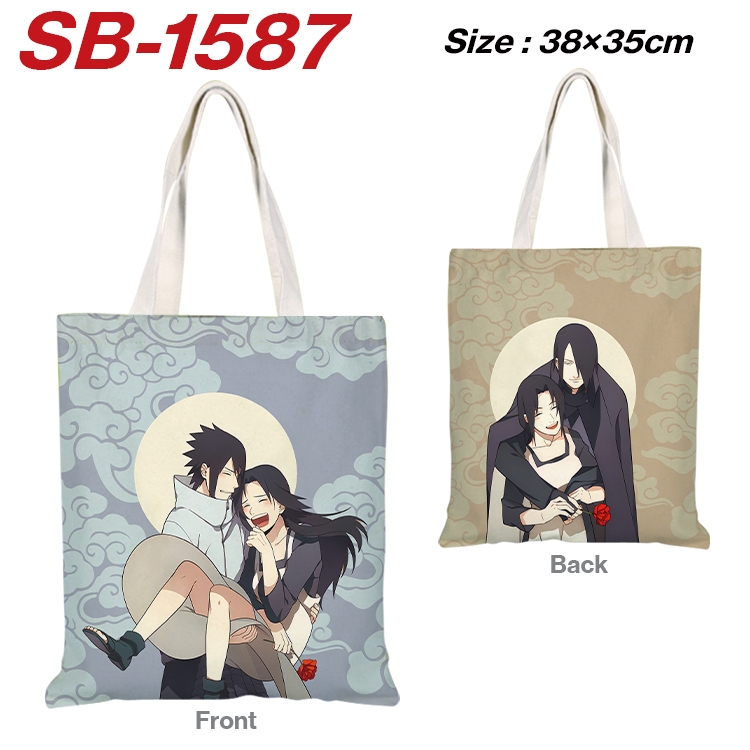 Naruto Anime Canvas Handheld Shoulder Bag Handbag Shopping Bag 38X35CM SB-1587