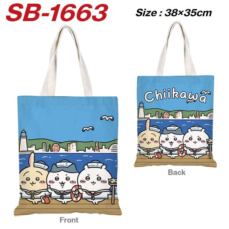 Chiikawa Anime Canvas Handheld Shoulder Bag Handbag Shopping Bag 38X35CM SB-1663