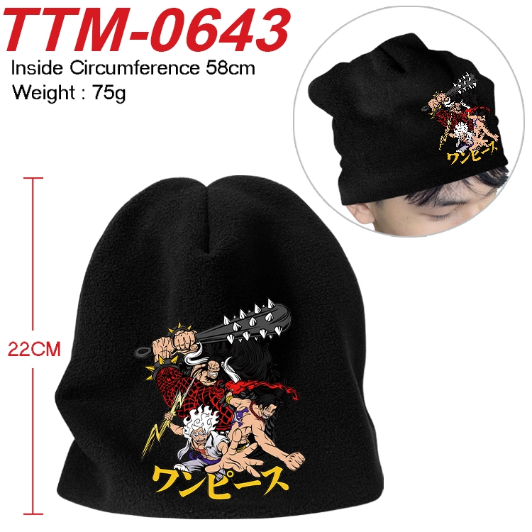 One Piece Anime full-color printed plush hat 58cm  TTM-0643