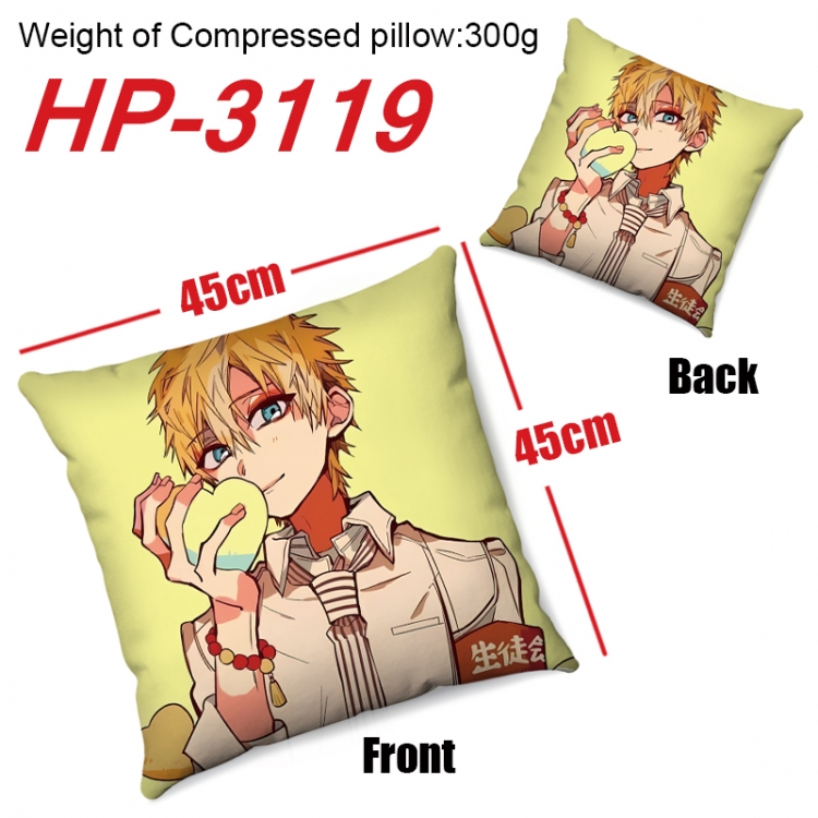 Toilet-bound Hanako-kun  Anime digital printing double-sided printed pillow 45X45cm NO FILLING HP-3119