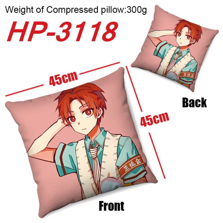 Toilet-bound Hanako-kun  Anime digital printing double-sided printed pillow 45X45cm NO FILLING HP-3118