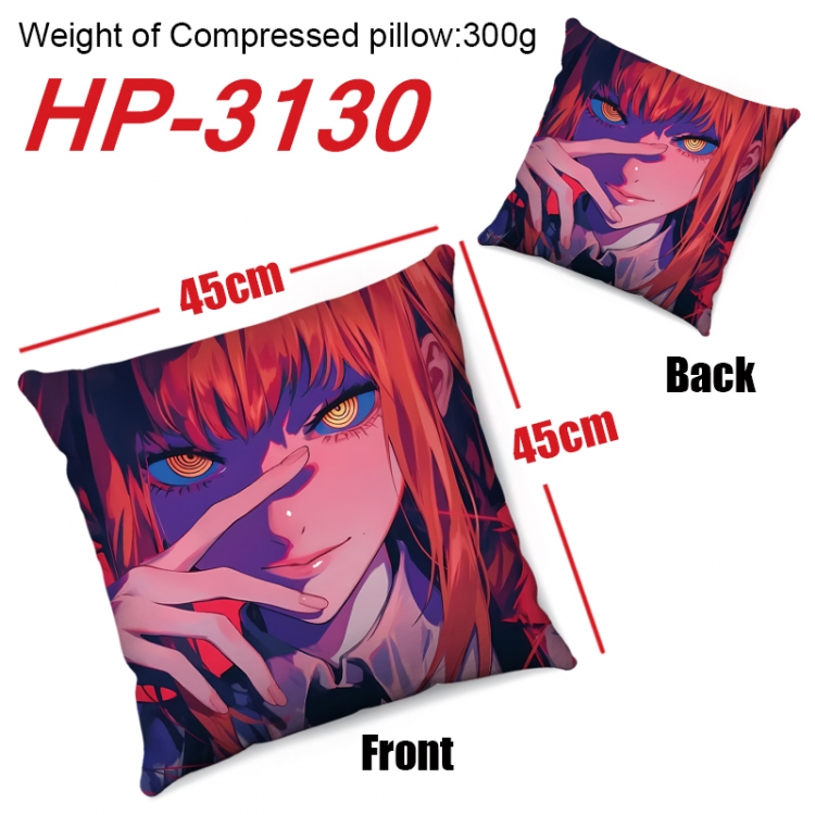 Chainsaw man  Anime digital printing double-sided printed pillow 45X45cm NO FILLING  HP-3130