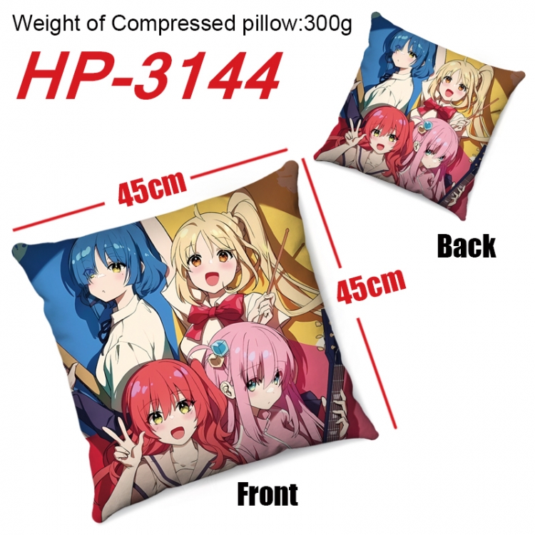 BOCCHI THE ROCK!  Anime digital printing double-sided printed pillow 45X45cm NO FILLING  HP-3144