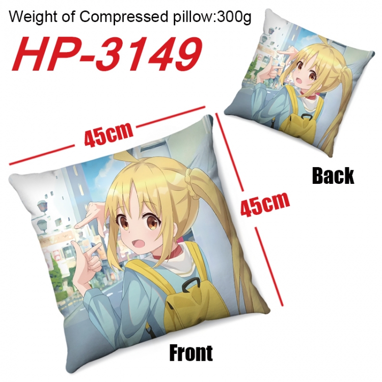 BOCCHI THE ROCK!  Anime digital printing double-sided printed pillow 45X45cm NO FILLING HP-3149