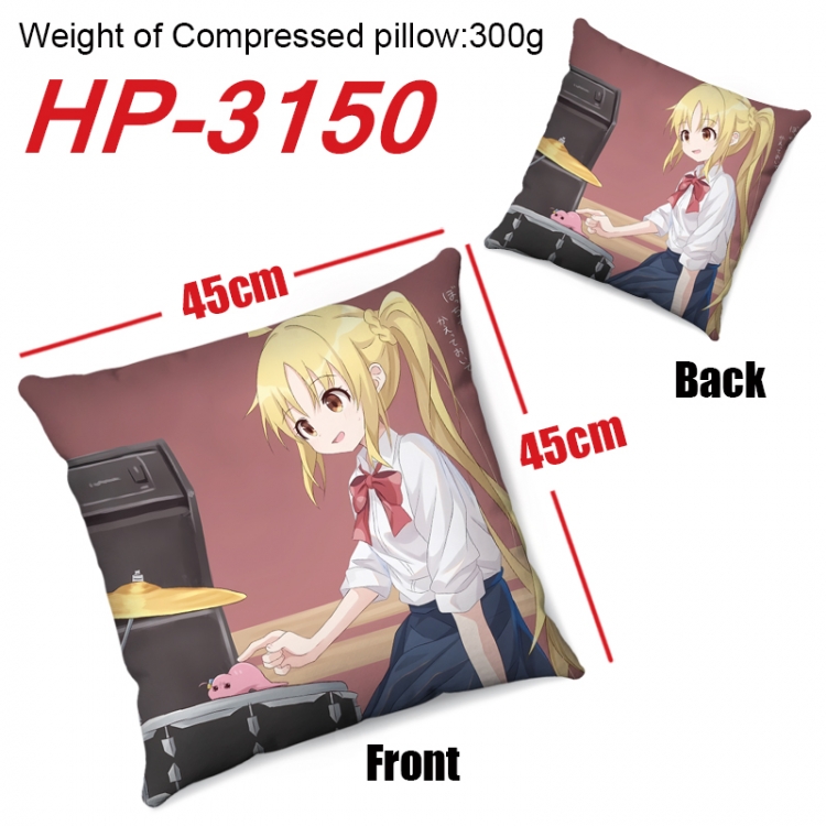 BOCCHI THE ROCK!  Anime digital printing double-sided printed pillow 45X45cm NO FILLING  HP-3150