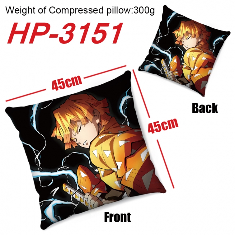 Demon Slayer Kimets  Anime digital printing double-sided printed pillow 45X45cm NO FILLING HP-3151