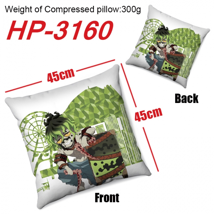 Demon Slayer Kimets  Anime digital printing double-sided printed pillow 45X45cm NO FILLING HP-3160