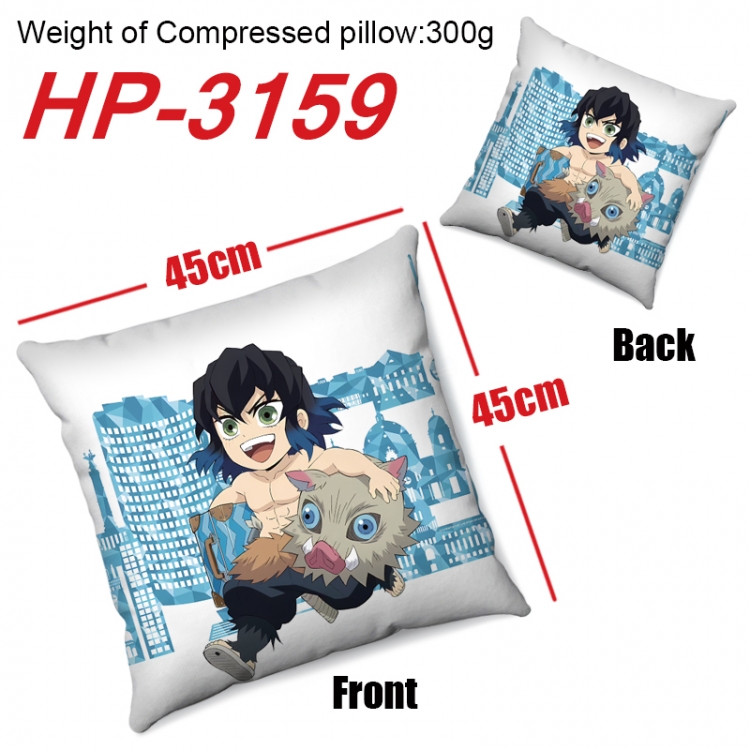 Demon Slayer Kimets  Anime digital printing double-sided printed pillow 45X45cm NO FILLING HP-3159