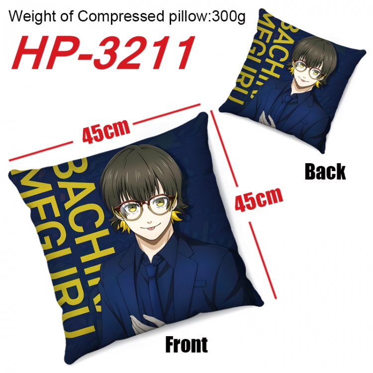 BLUE LOCK Anime digital printing double-sided printed pillow 45X45cm NO FILLING HP-3211