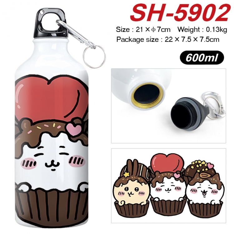 Chiikawa Anime print sports kettle aluminum kettle water cup 600ml 21x7cm SH-5902