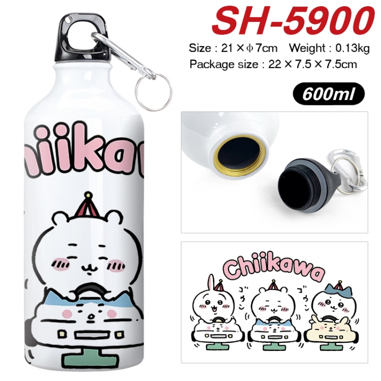 Chiikawa Anime print sports kettle aluminum kettle water cup 600ml 21x7cm SH-5900