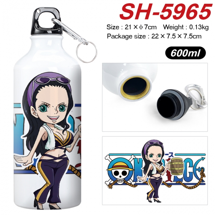 One Piece Anime print sports kettle aluminum kettle water cup 600ml 21x7cm SH-5965
