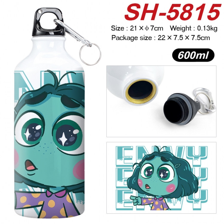Inside Out Anime print sports kettle aluminum kettle water cup 600ml 21x7cm SH-5815