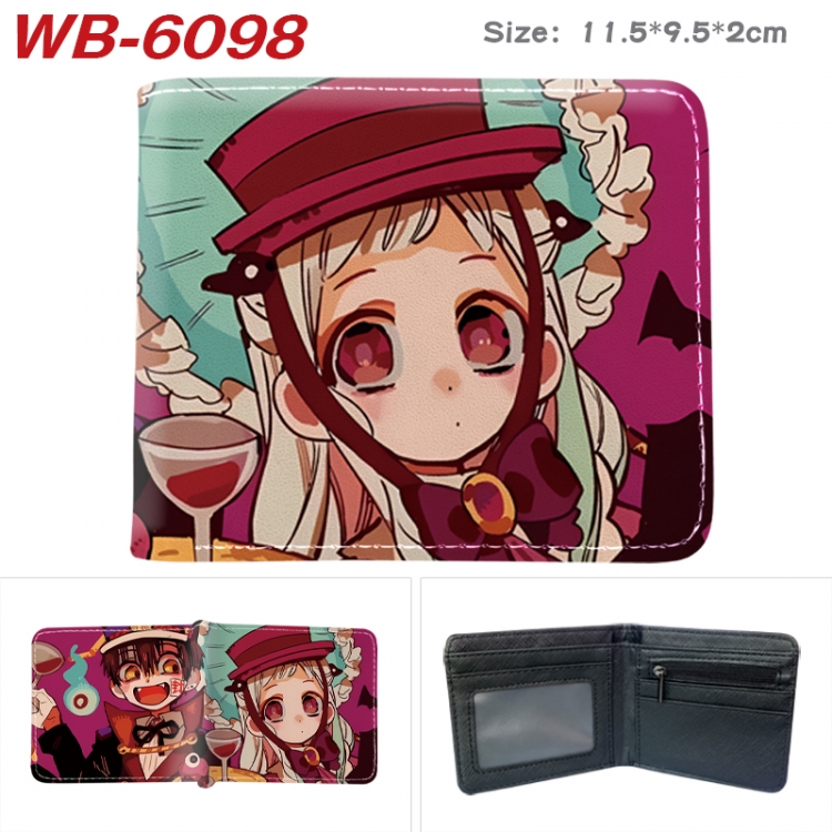 Toilet-bound Hanako-kun Animation color PU leather half fold wallet 11.5X9X2CM WB-6098