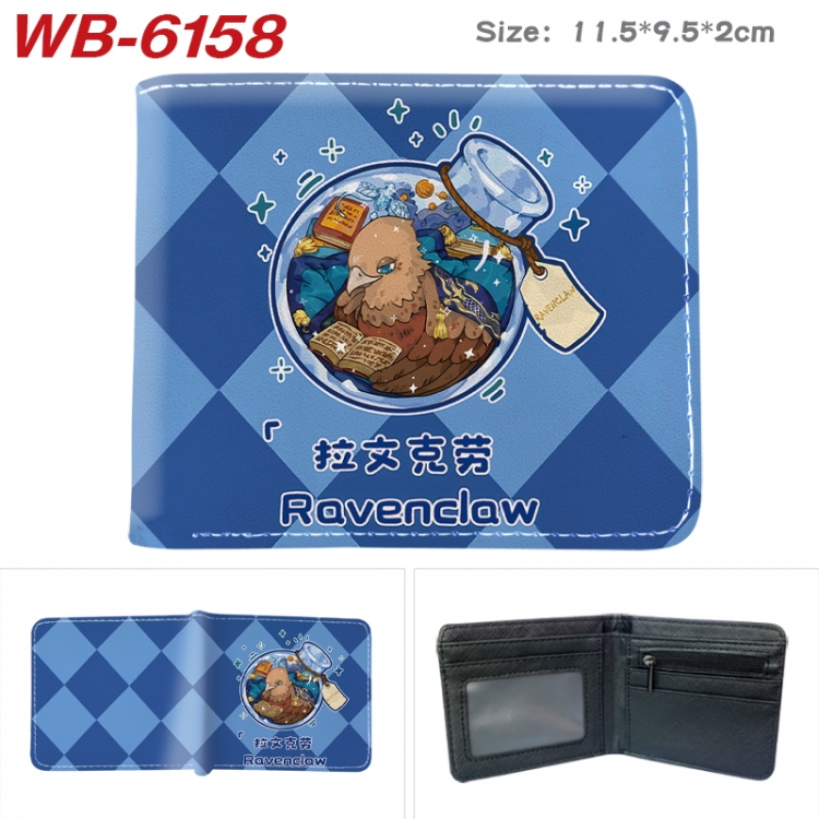 Harry Potter Animation color PU leather half fold wallet 11.5X9X2CM WB-6158