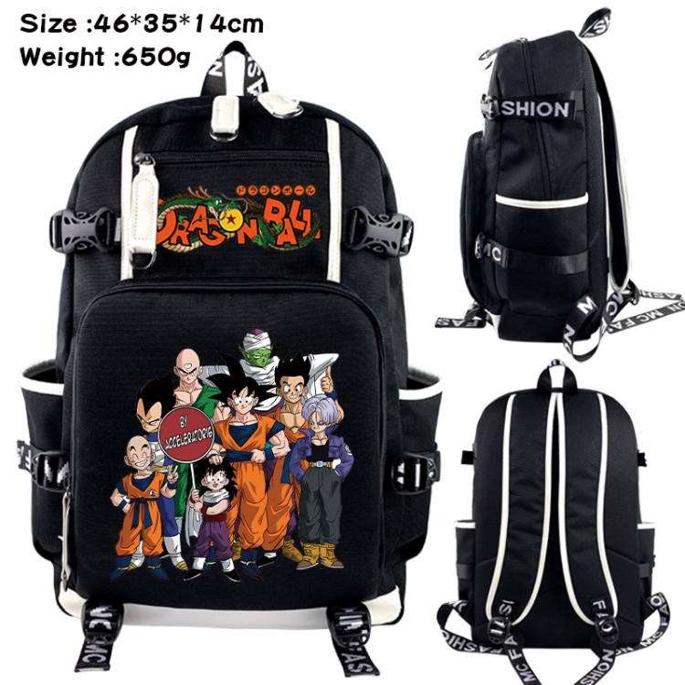 DRAGON BALL Data USB backpack Cartoon printed student backpack 46X35X14CM 650G