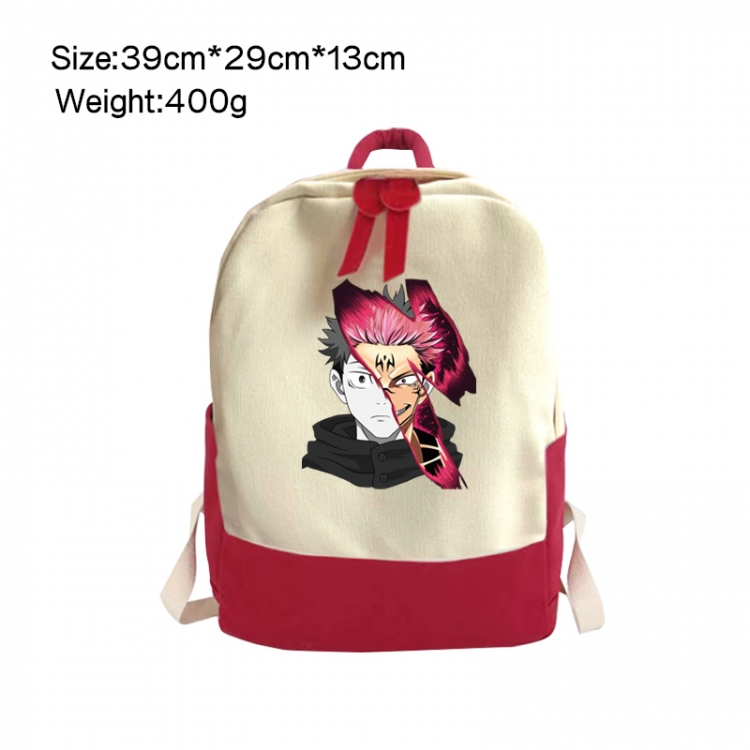 Jujutsu Kaisen Anime Surrounding Canvas Colorful Backpack 39x29x13cm