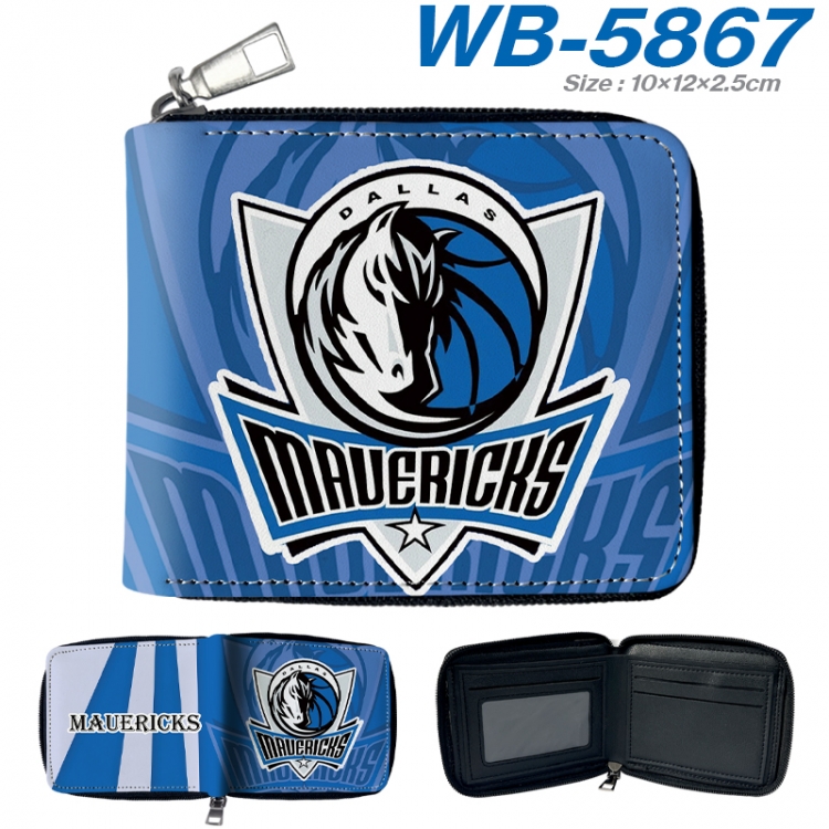 sport Anime color short full zip folding wallet 10x12x2.5cm WB-5867