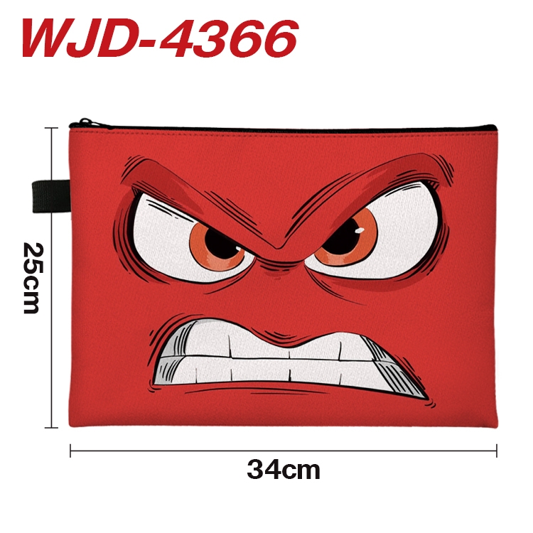 Inside Out Anime Full Color A4 Document Bag 34x25cm WJD-4366