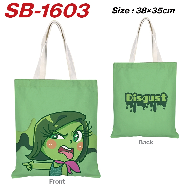 Inside Out Anime Canvas Handheld Shoulder Bag Handbag Shopping Bag 38X35CM SB-1603
