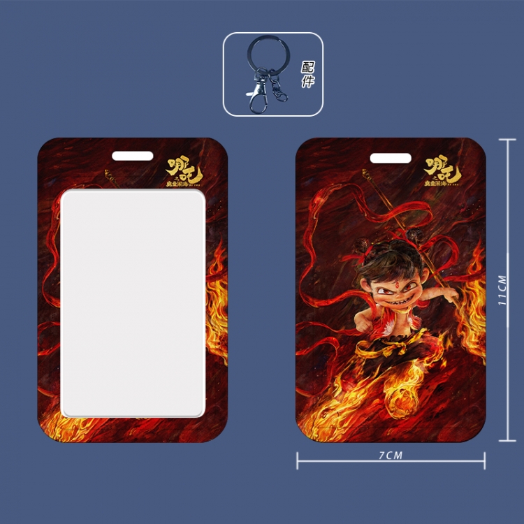 Nezha Cartoon peripheral ID card sleeve Ferrule 11cm long 7cm wide price for 5 pcs