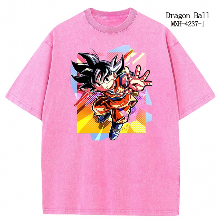 DRAGON BALL Anime peripheral pure cotton washed and worn T-shirt from S to 2XL MXH-4237-1