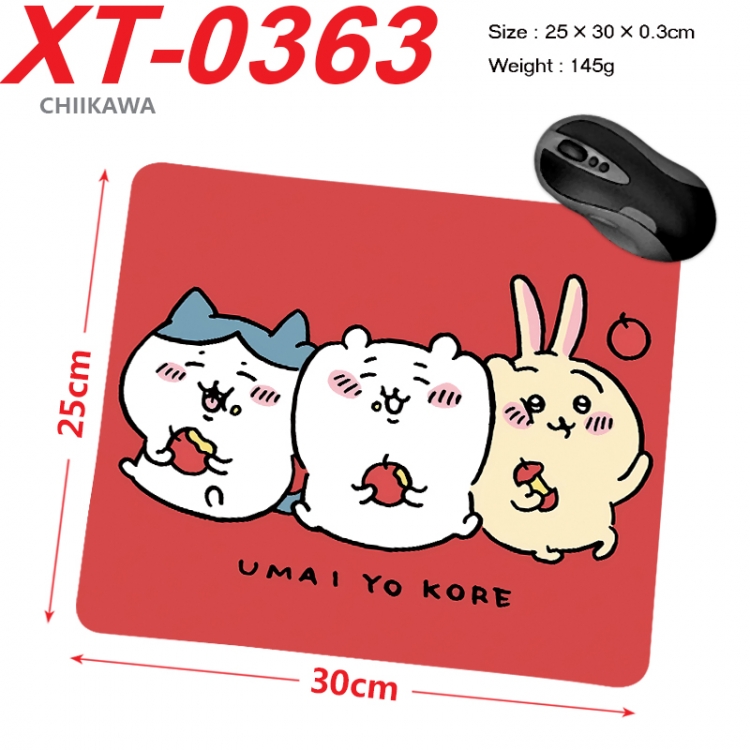Chiikawa Anime peripheral new lock edge mouse pad 25X30cm XT-0363